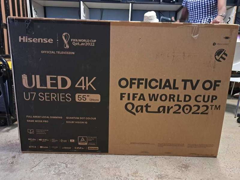 Brand New Boxed Android Hisense 55`U7H inch 4K, Smart Uled TV, Game Pro , Remote, 4 Years Warranty