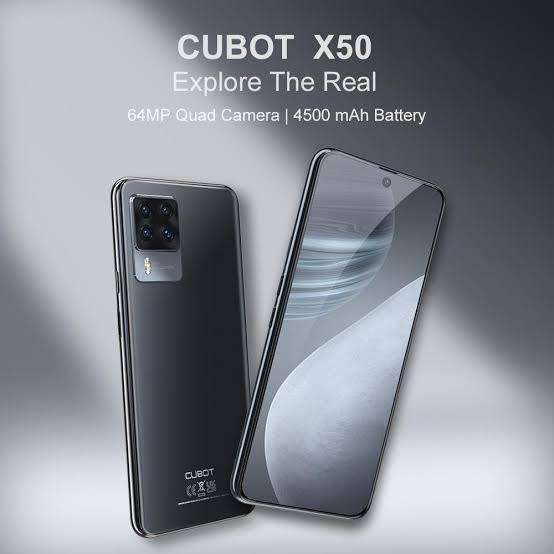 Top Range Cubot X50, Android 11, 8GB Ram, 128GB, 4G LTE Network, Dual Sim, 64MP, Bluetooth, WIFI
