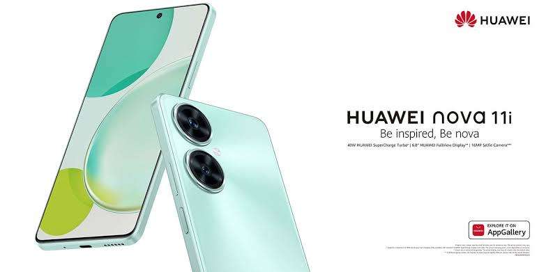 Like New Huawei Nova 11i, Android 13, 8GB, 128GB, 4G LTE, Dual Sim, 5000 mAh, Bluetooth, WIFI