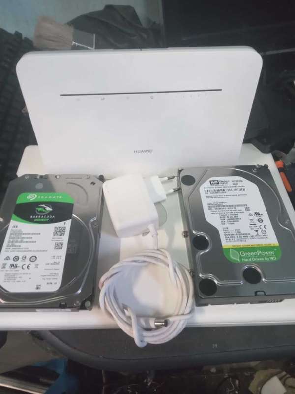 4TBx2, 2TB, Huawei Router 4G, One bid for all, One lot for everything, 100% Working, Excellent Clean