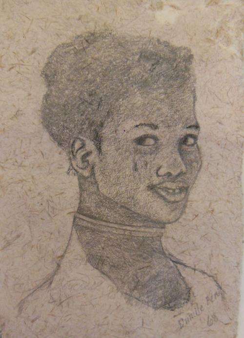 Original Dumile Feni - Charcoal  on entrada rag