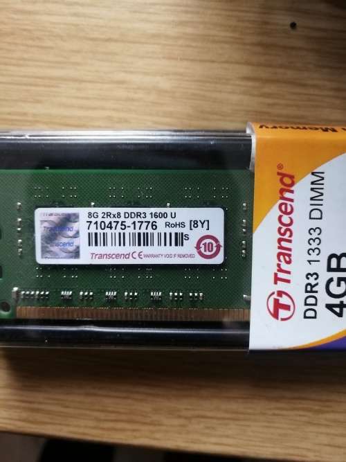 Transcend 8gb ddr3 memory