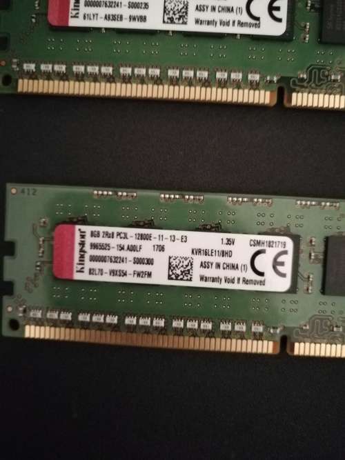 Kingston 8GB DDR3 - in brand new condition