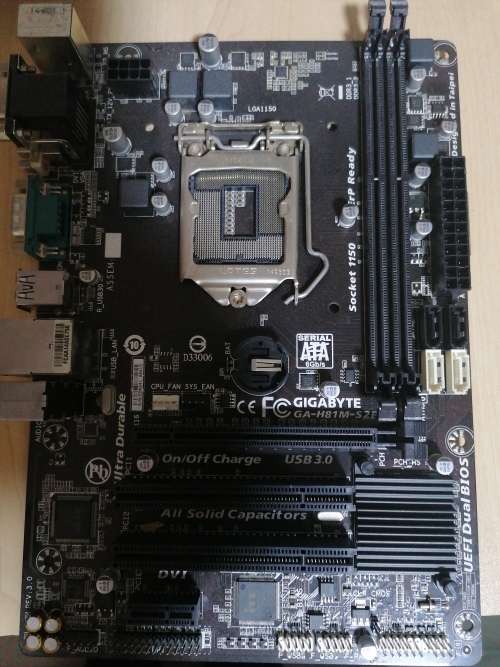 Gigabyte GA H81M S2PV motherboard please read