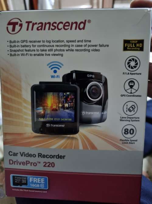 Transcend Drivepro 220 with memory card