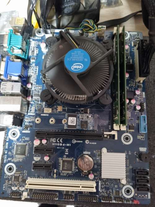 Pegatron H110D4-M1 motherboard with i5 6th gen cpu, fan and 8gig ram