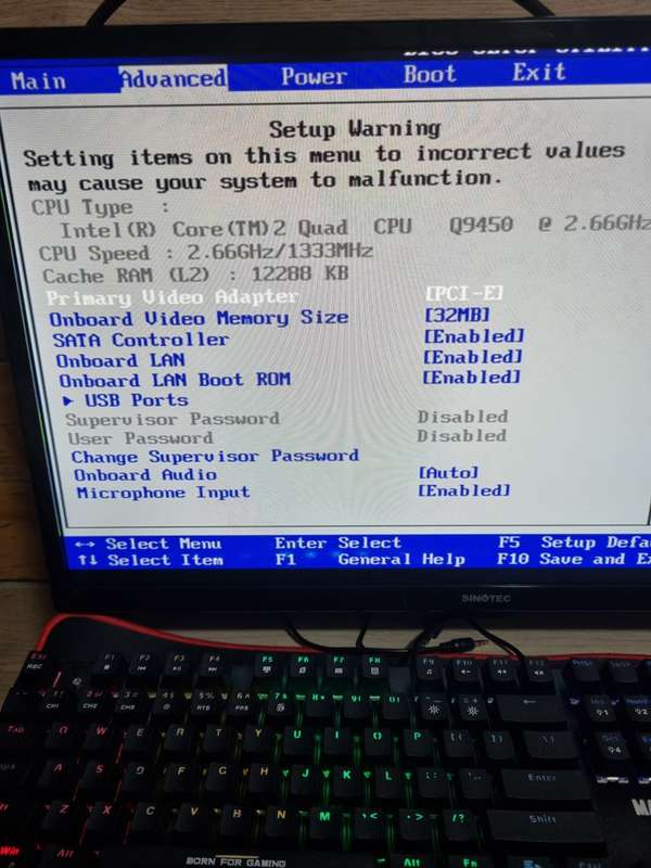 Quad Core 9450 with board and ram-Limited edition cpu
