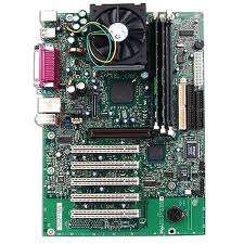 Socket 370 P3 motherboard with Ram, CPU and Power supply