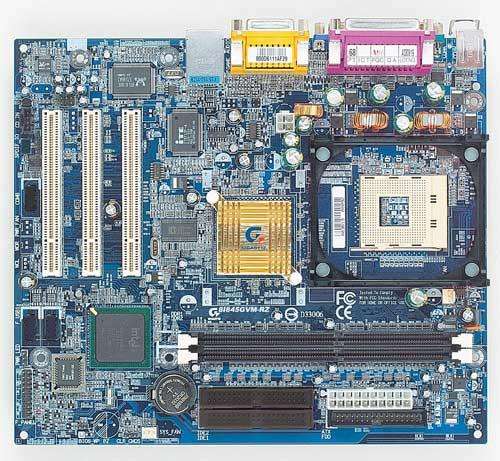 8i845GVM - RZ motherboard socket 478 with processor and ram please read