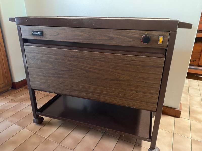 Hostess food serving trolley