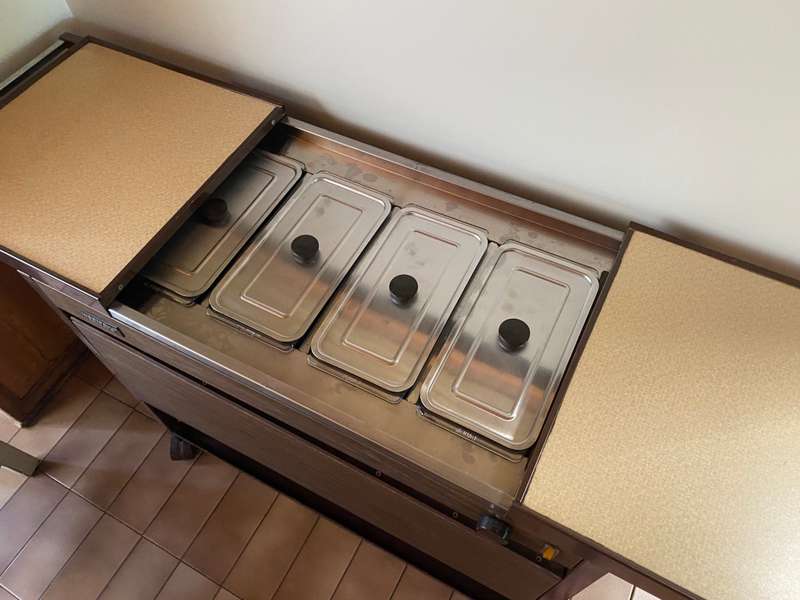 Hostess food serving trolley
