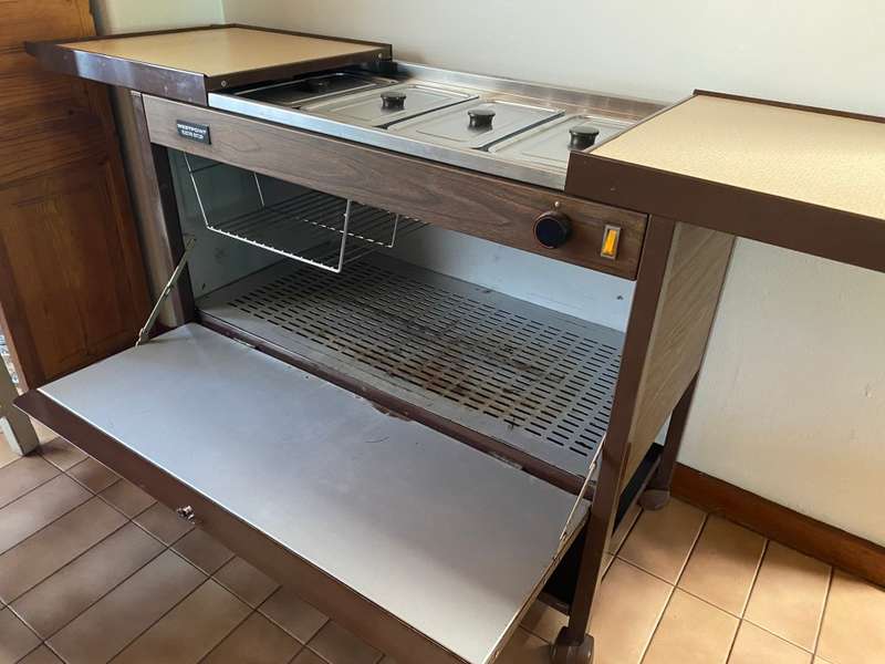 Hostess food serving trolley