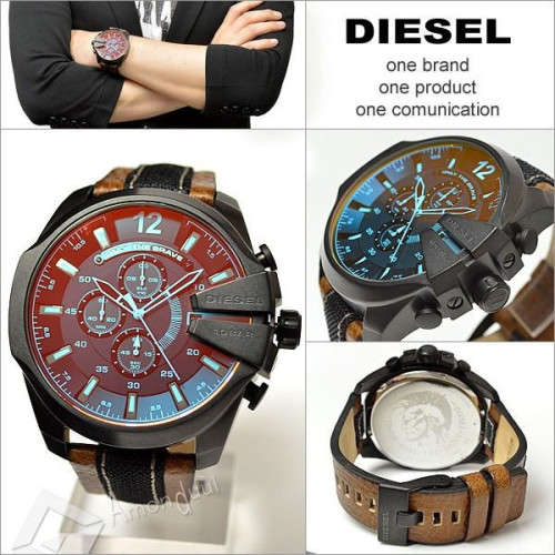 DIESEL**MEGA CHIEF**OVERSIZE 52MM CHRONOGRAPH Brand new in Box Retail @ R6000.00