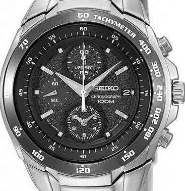 CLEARANCE SALE! R5299.99 SEIKO BLACK GRANITE XL DAYTONA RACER SND703P1 SPEEDCHRONO SERIES 100 METERS