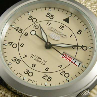 SEIKO 5 NATO Automatic Day Date 21 Jewel Men's Watch SNK803K2##NO MORE BATTERIES##STUNNING!!