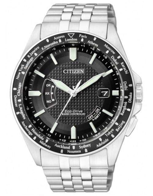 CITIZEN PROMASTER AIR GLOBAL RADIO SAPPHIRE PERPETUAL PILOTS WATCH CB0020-50E++GREAT CONDITION++