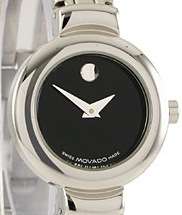 MOVADO HARMONY**R6000.00** Ladies Black Dial Bangle Bracelet Swiss Made Watch 0604428