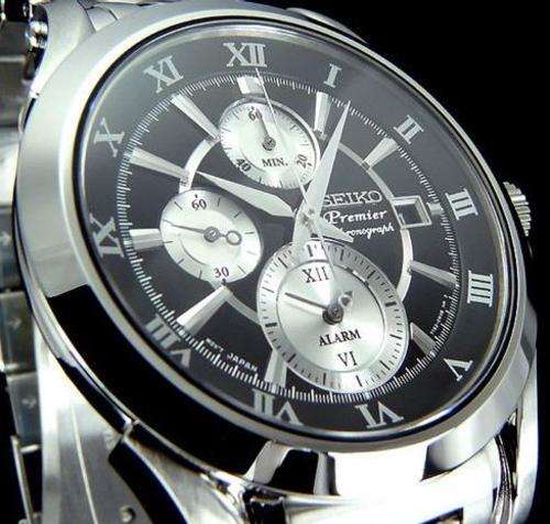 SEIKO SNAD27P1 PREMIER**SAPPIRE CRYSTAL CHRONOGRAPH +FULL HOUSE+