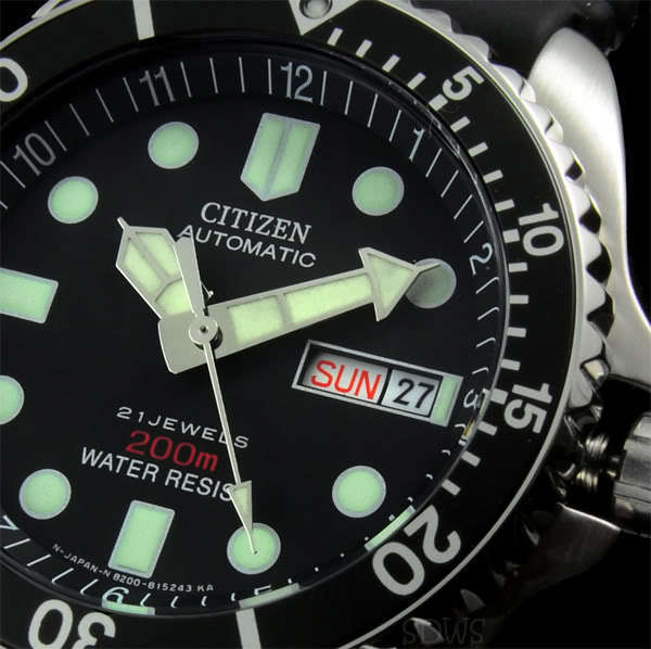 CITIZEN PROMASTER AUTOMATIC 200M 21 JEWELS DIVERS WATCH++NO MOTE BATTERIES NEEDED++