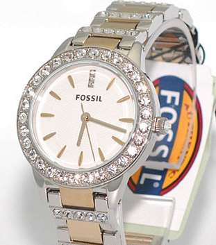 FOSSIL Stainless-Steel Quartz Watch with White Dial++AWESOME TIMEPIECE++