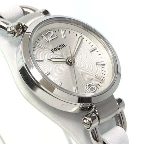 GORGEOUS FOSSIL LADIES White Leather Analog Quartz Watch++GIVE AWAY PRICE!!++