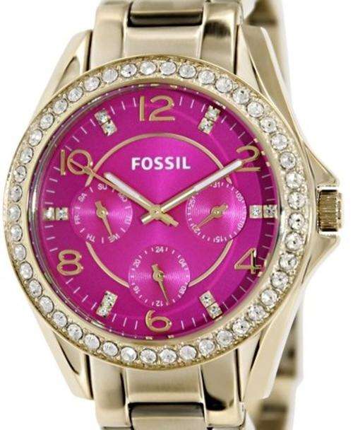 FOSSIL Women's Riley Watch++LOCAL IN STOCK++BREATHTAKING GLITTER++