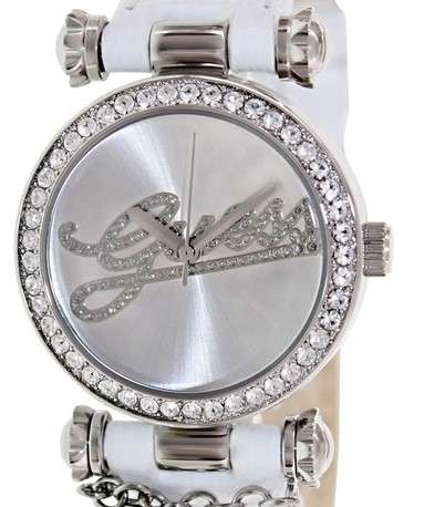 GUESS LADIES White Leather Quartz Watch with Silver Dial # AWESOME NEW ARRIVAL #