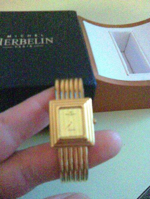 ***LADIES***MICHEL HERBELIN PARIS 7096-P 100 % AUTHENTIC