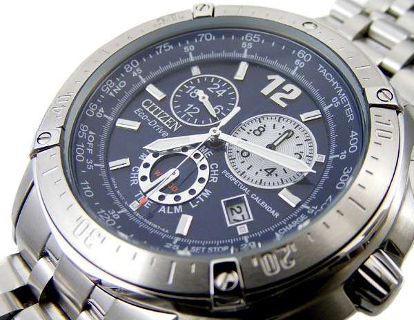 SIMPLY THE BEST!!!!CITIZEN BLUECORAL ECODRIVE DUAL TIME ALARM  PERPETUAL CALENDAR.HEAVY BUILD !!!