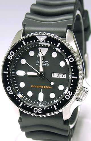 CRAZY R1~~NO RESERVES !!! SEIKO MENS AUTOMATIC DIVER'S BAND WATCH 200M NR SKX007