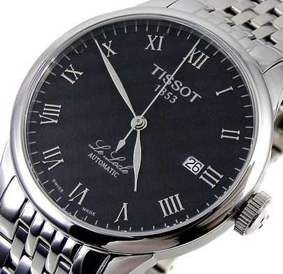 Exquisite TISSOT LE LOCLE 25 Jewel Automatique Mecanique Masterpiece! Black Dial
