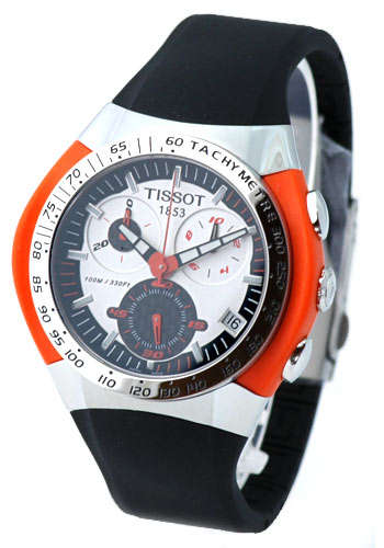 BRAND NEW!!! TISSOT SWISS Sport GENTS 1/10 Split second T-TRAX WATCH #100% Authentic# T010.417.17.03