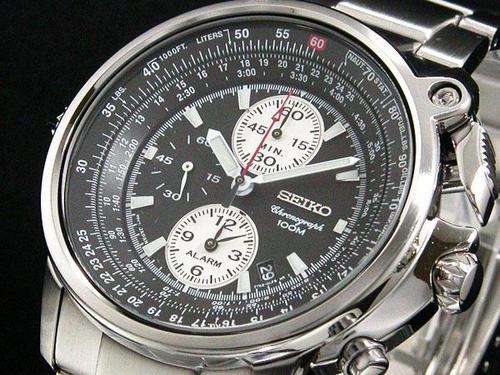 CRAZY DEAL!!! SEIKO`S BIGGEST ELITE FLIGHTMASTER GENTS CHRONO-ALARM SNAB67 RETAIL R6500