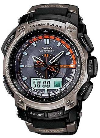 WOW AMAZING@@NO RESERVE@@CASIO PRG500-1RD PROTREK TRIPLE SENSOR TOUGH SOLAR BARO-ALTI-TEMP-COMPASS