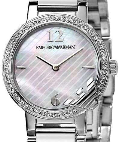 WOW LOOK!! EMPORIO ARMANI **BRAND NEW RELEASE**AR00746 CRYSTALS UNIQUE DESIGN LADIES RETAIL R4899.99