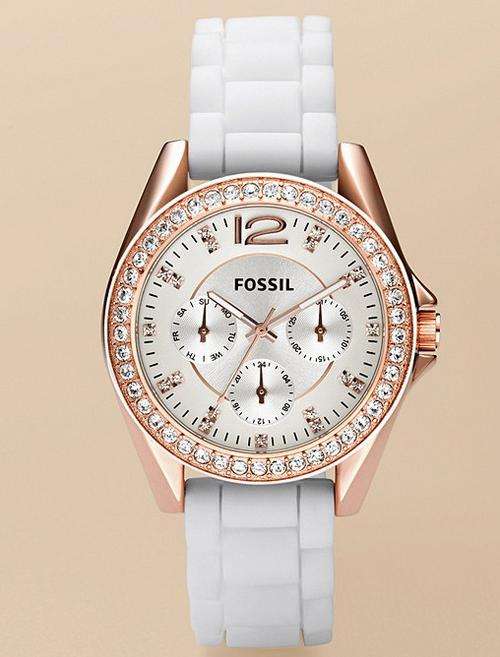 STUNNING**FOSSIL STELLA**TOP SELLER**MULTIFUNCTION GLITZ WATCH**NO RESERVES**