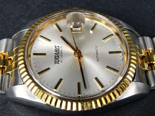 WOW !! TUGARIS GENTS RARE EXCLUSIVE DESIGN**SWISS AUTOMATIC** WATCH 21 JEWELS @@NO RESERVES@@