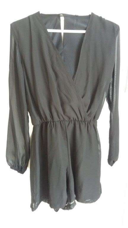 BLACK SHORT JUMPSUIT