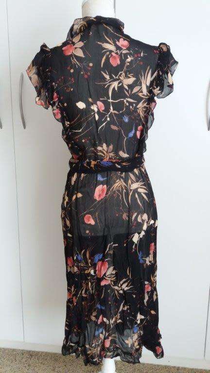 VINTAGE BLACK FLORAL DRESS