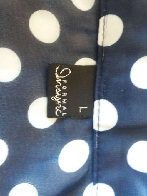 POLKA DOT NAVY BLOUSE
