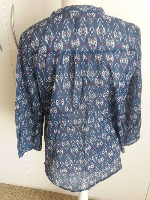 NAVY BOHO TOP