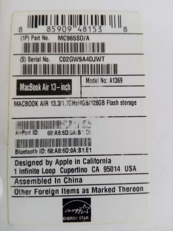 Apple MacBook Air 13.3"