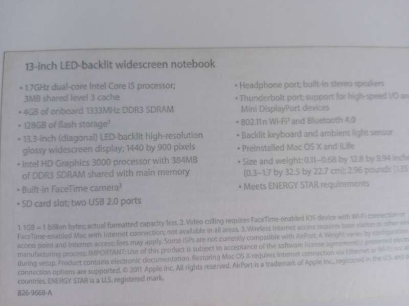 Apple MacBook Air 13.3"