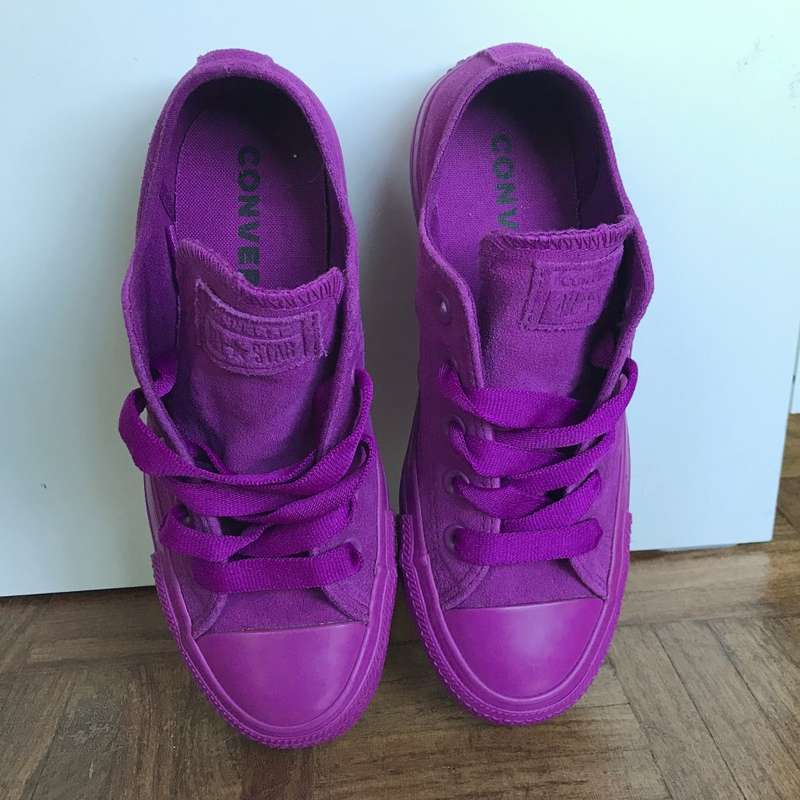 Genuine suede Converse Chuck Taylors All Star sneakers (un-worn)