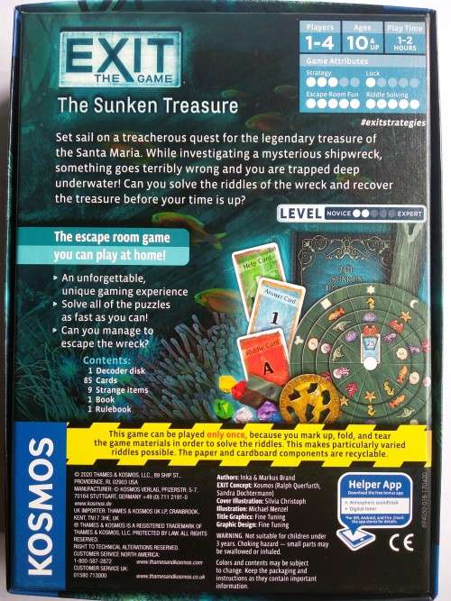 EXIT:  The Game - The Sunken Treasure