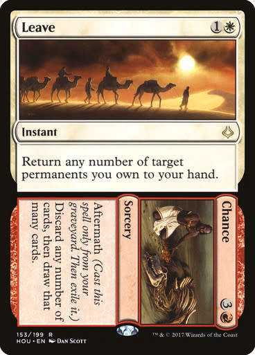 Magic: The Gathering 2017 - Leave // Chance - Rare - Hour of Devastation