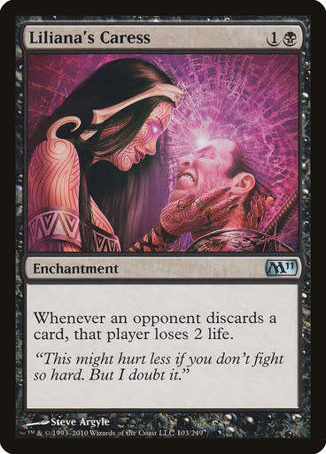 Magic: The Gathering 2010 - Liliana`s Caress - Uncommon - Magic 2011 Core Set