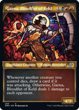 Magic: The Gathering 2022 - Garna, Bloodfist of Keld (Showcase) - Uncommon - Dominaria United