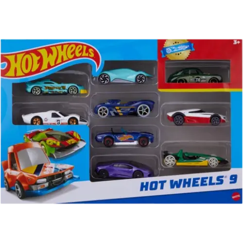 Hot Wheels - Hot Wheels Die Cast Car Set 9 Pack - Blind Box