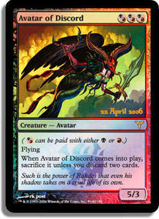 MTG MAGIC THE GATHERING - Avatar of Discord and Bonus Rare Cards